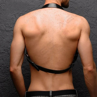 Men Harness Belts  Gay Clothing for  Rave ual PULeather Chest Adjustable  Gay Body  Cage Harness Lingerie