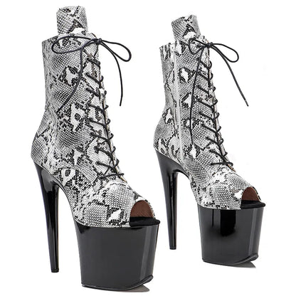 20CM/8Inch Women's Platform disco party High Heels Shoes Pole Dance boot
