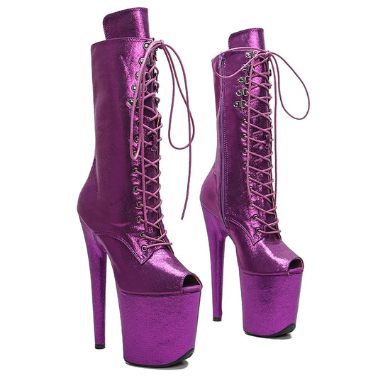 20CM/8inches Pole dancing shoes High Heel platform Pole Dance boot