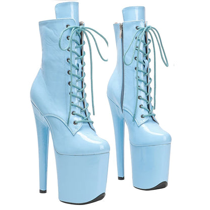 Shinny Patent  20CM/8Inch  Platform disco party Pole Dance boot