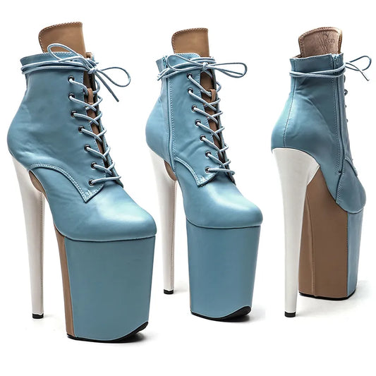 23CM/9inches  Matte  PU  Upper  Pole dance shoes High Heels Pole Dance boot