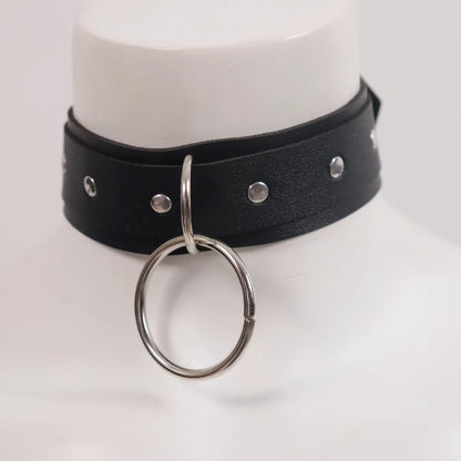 Sexy Harajuku PU  Leather Choker Chain Pendant Necklaces Women Men Punk Neck Gothic Black Necklace Cool Collar Cosplay