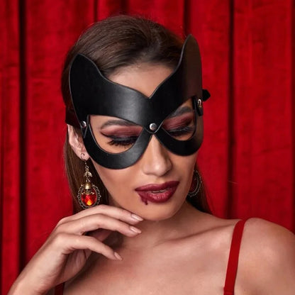 Masquerade Mask harness Halloween  Eye Leather Mask for Women Men Fancy Dress Carnival Dress Costume Party Supplies