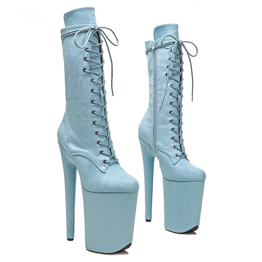 23CM/9inches Suede   Pole dance shoes High Heels Pole Dance boot