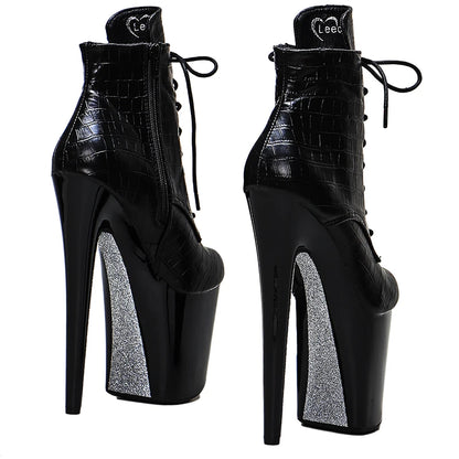 PU Upper 20CM/8inches Pole dance shoes High Heels Pole Dance boot
