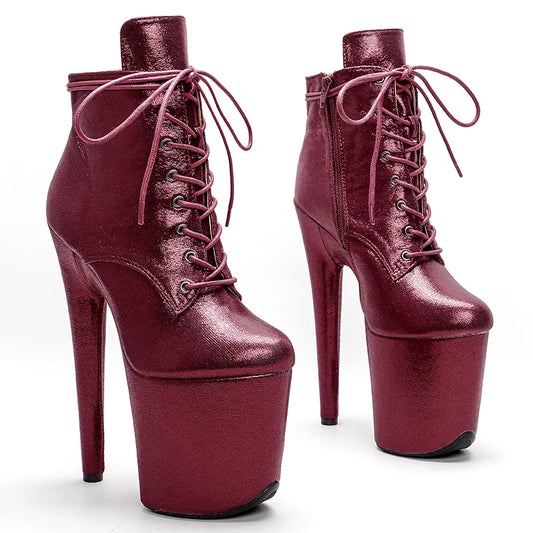 20CM/8inches super short boots Pole dance shoes High Heels Pole Dance boot