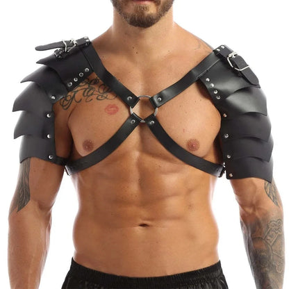 Gay Chest Harness Belts Leather Men Clothes Punk Rave Body Harness Straps Male  Lingerie