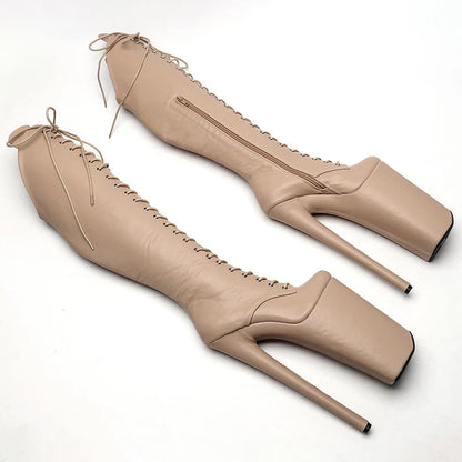 26CM/10inches  Matte PU  y exotic High Heel platform party shoes Pole Dance boot