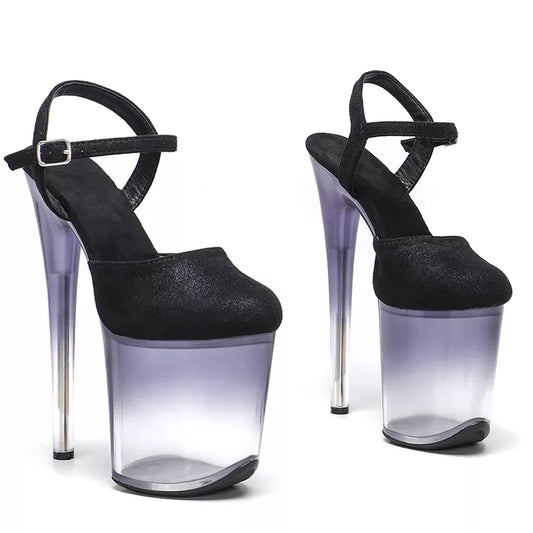20CM/8inch y Exotic Pole Dance Stripper young trend fashion color pole dance sandal  shoes