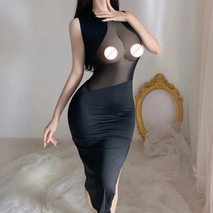 Women Lingerie  Perspective Dress Female Underwear Babydoll Bodysuit Women Cosplay  Lingerie Valentine  Nightwear