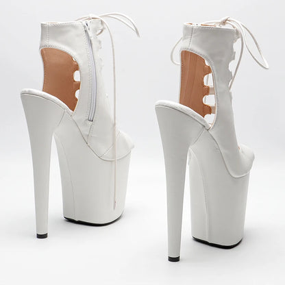 20CM/8inches matte upper Pole dancing shoes High Heel platform Ankle Boots y  Stripper Shoes women boots 2B