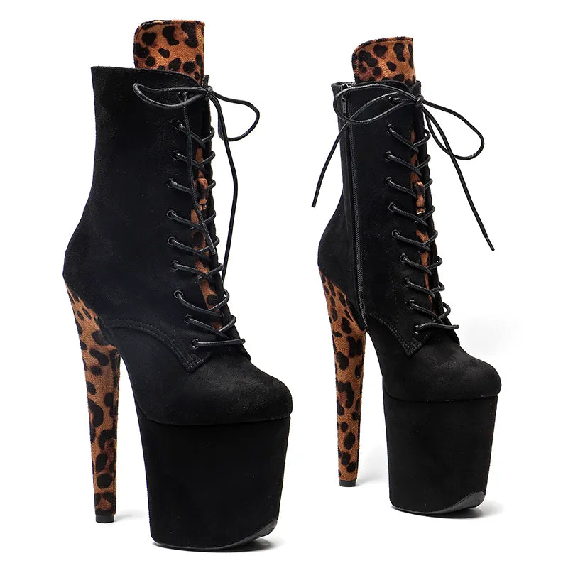 20CM/8inches color matching Women New Design y Extreme High Heel platform  boot Pole Dance boot  fastion shoes 3B