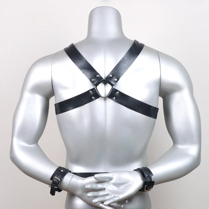 Body  Harness Men  Leather Lingerie ual Chest Harness Belt Strap Punk Rave  Costumes for Adult