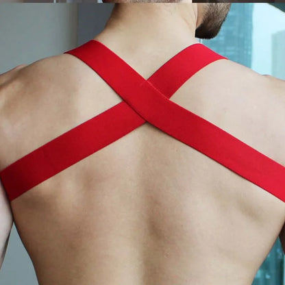 3 Colours Man Harness with Chain  PU  Leather Men Lingerie Body Harness Men Male  Harness Chest  Top