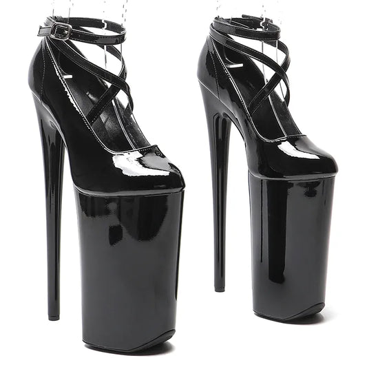 26CM/10inches Patent  Upper  y exotic High Heel platform party sandals   Pole Dance shoes