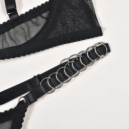 Conjunto De Lencería Sensual Sujetador Abierto Mujer Sin Censura Bilizna Conjunto De Sujetador Halter Trajes Bilizna 