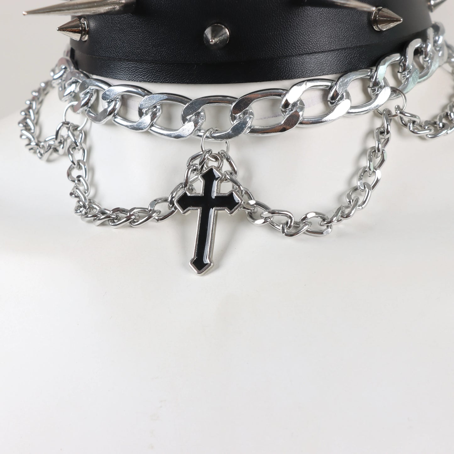 Gothic Leather  Women Harness Collar Necklaces Fashion Body  Party Punk Rave Harajuku Cosplay  Accessories