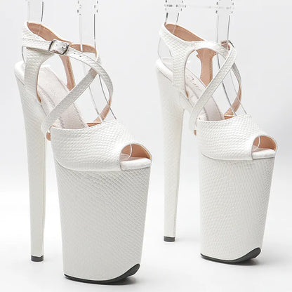 23CM/9inches Patent PU upper fashion trend exotic Platform y  High Heels Sandals Pole Dance shoes