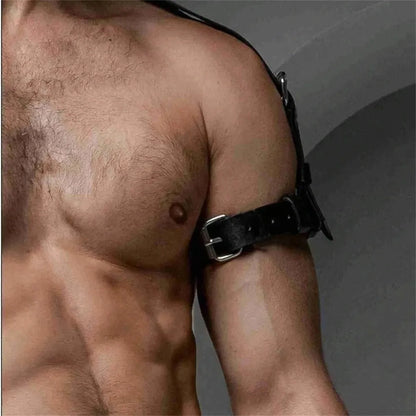 Goth  Neck  PU Leather Harness y Men Gay  Belt  Costume Collar  Wear Club Party  Accessories
