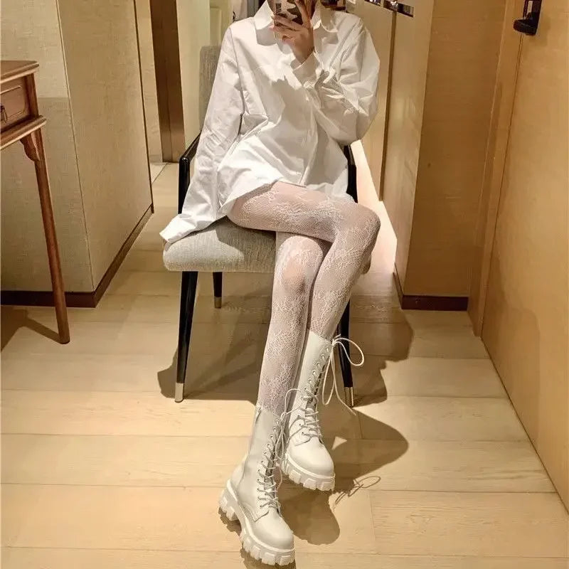 Women's Pantyhose  Stockings Luxury Brand Elastic Fishnet Leggings  Lingerie Tights Transparent  Stockings Net Socks