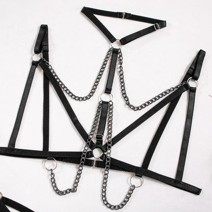 Ellolace Porn Erotic Lingerie With Chain Open Bra Sexy Underwear Uncensored Full Sexshop Night Appeal Sex Kit Sissy Costume