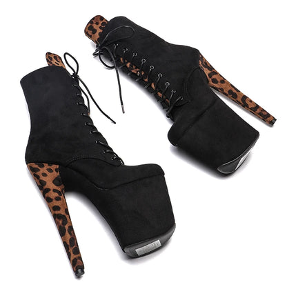 20CM/8inches color matching Women New Design y Extreme High Heel platform  boot Pole Dance boot  fastion shoes 3B