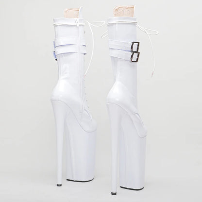 26CM/10inch Shiny Patent  PU Upper  y exotic High Heel platform party shoes Pole Dance boot