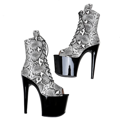 20CM/8Inch Women's Platform disco party High Heels Shoes Pole Dance boot