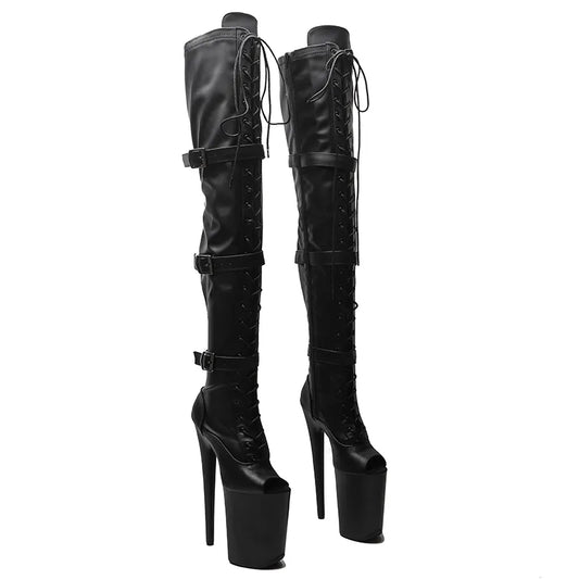 23CM/9inches Matte Upper Women New Design y Extreme High Heel   Lap Dancing Stripper Shoes Platform boot 5K