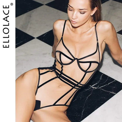Body Transparent sensuel fantaisie, entrejambe ouvert, corps Transparent pour bébé, Lingerie pour femme, collant