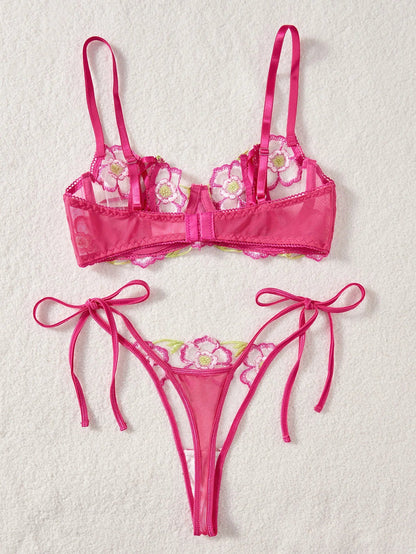 Ellolace Sexy Lingerie Extreme Onlyfans Kit Fantasy Peekaboo Bra Lace Up Cup Ladies Transparent Underwear Without Censorship