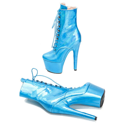 17CM/7inches PU Upper  Pole dancing shoes High Heel platform Pole Dance boots