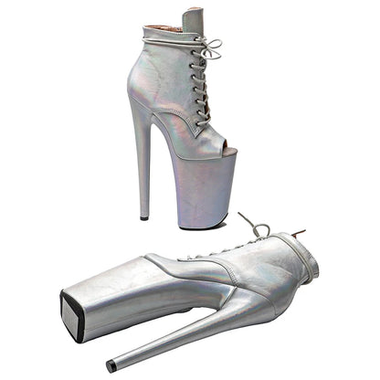 23CM/9inches  PU upper y boots  High Heels Platform Pole Dance shoes