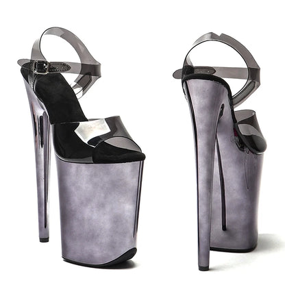 23CM/9inches TPU upper fashion trend exotic electroplating  Platform y  High Heels Sandals Pole Dance shoes