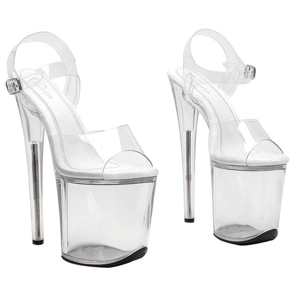 8Inch/20cm PVC upper Women's Platform Sandals  party High Heels Shoes Pole Dance Shoes