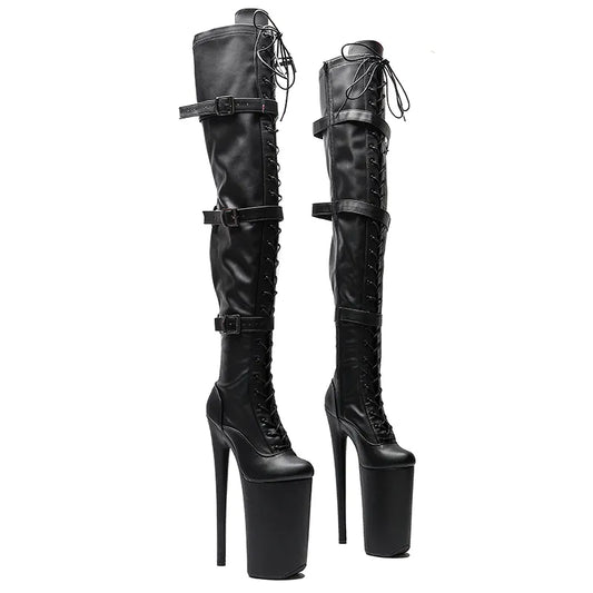 26CM/10inches  Matte PU  y exotic High Heel platform party shoes Pole Dance boot