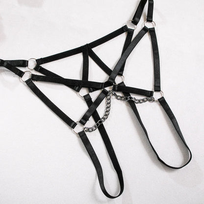 Ellolace Porn Erotic Lingerie With Chain Open Bra Sexy Underwear Uncensored Full Sexshop Night Appeal Sex Kit Sissy Costume
