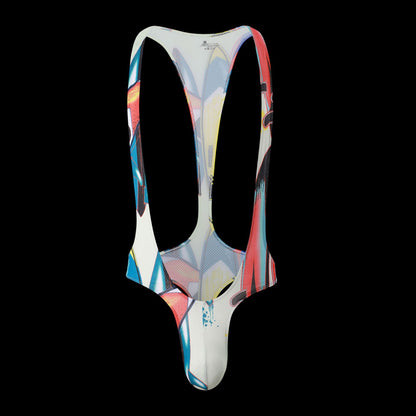 Fashion Men's Jjsox Print Thong  Jumpsuit