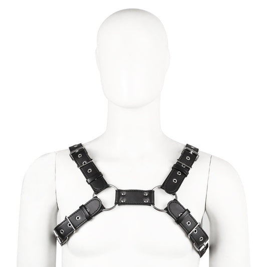 Leather Chest Strap Men's Tight