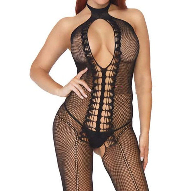 Lingerie Sexy Sexy V Profond Creux Filet Une Pièce