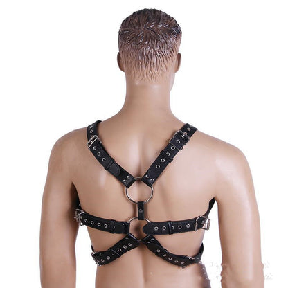 Accessoires de performance sur scène pour hommes, vêtements en cuir reliés