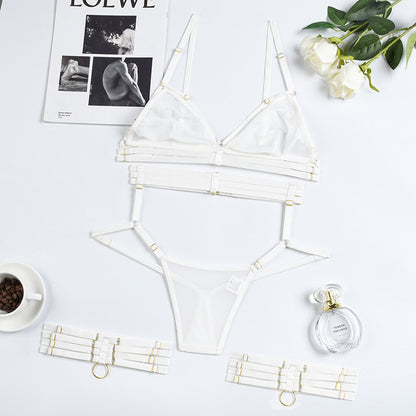 Lingerie en maille confortable, fine et respirante pour femmes, écharpe d'épissure
