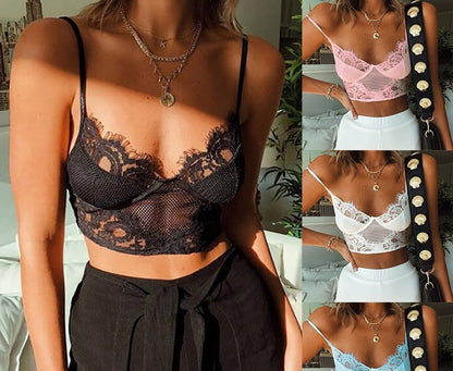 Malla Lencería Encaje Cuánto Sling Bra