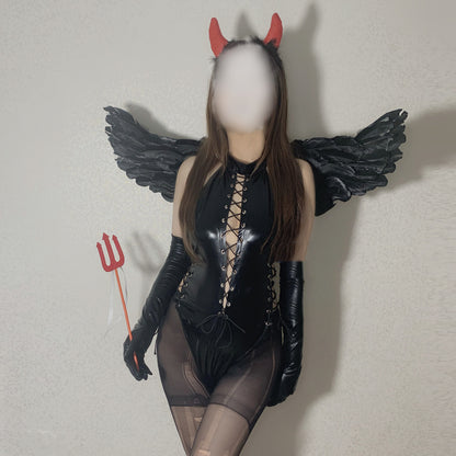 Ensemble uniforme de body licou en forme de diable