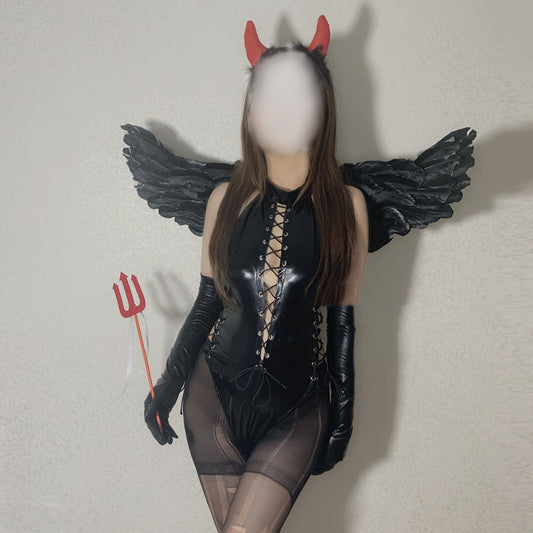 Ensemble uniforme de body licou en forme de diable