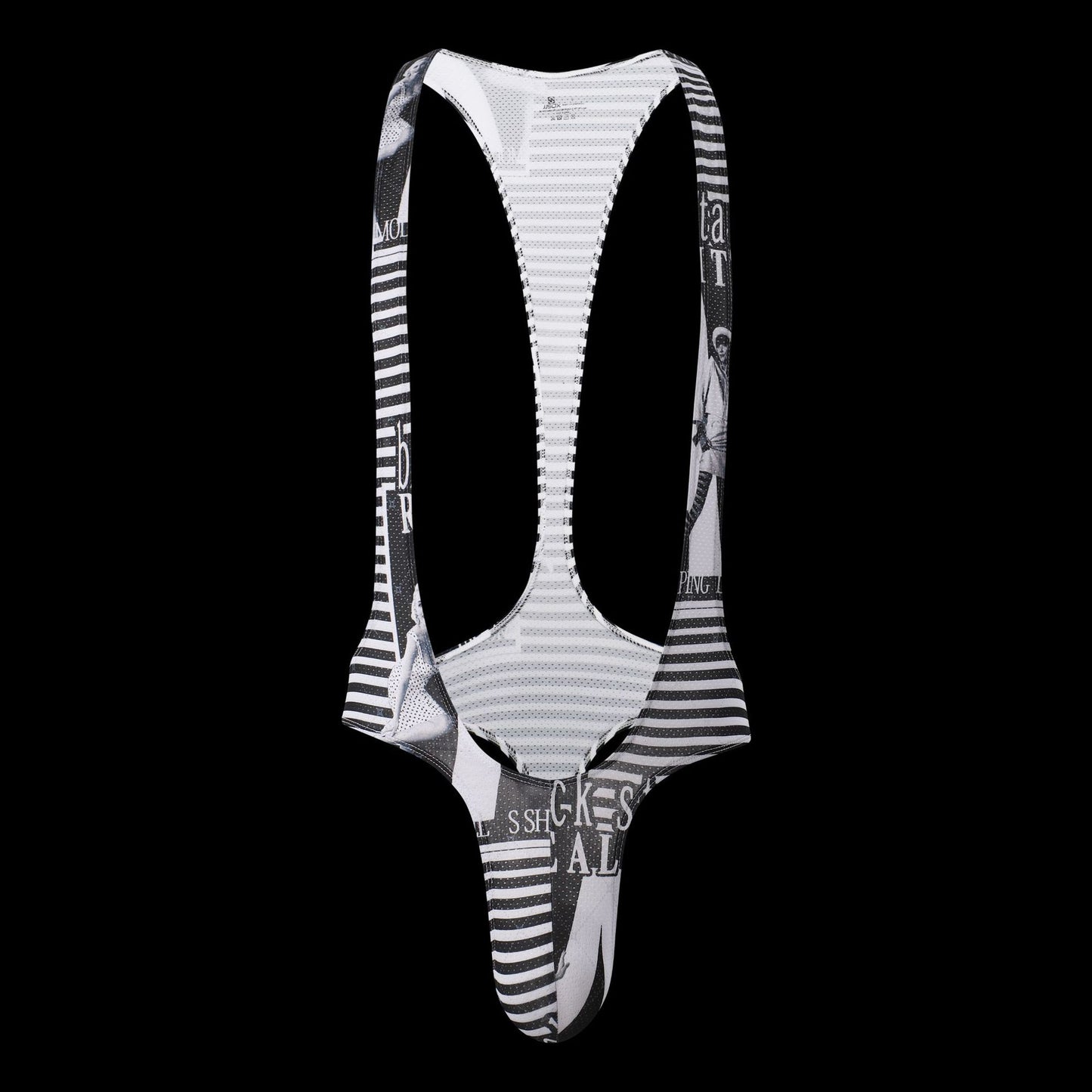 Fashion Men's Jjsox Print Thong  Jumpsuit