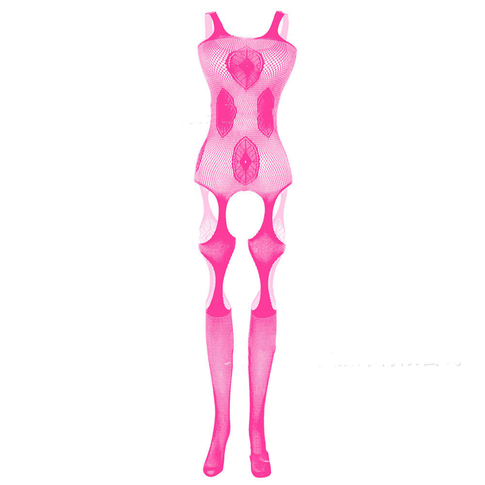 One Piece  Hole Mesh Clothes Stockings