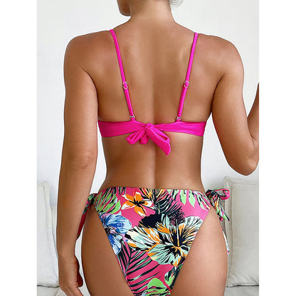 Women's Sexy Braid Rope Bikini Swimsuit