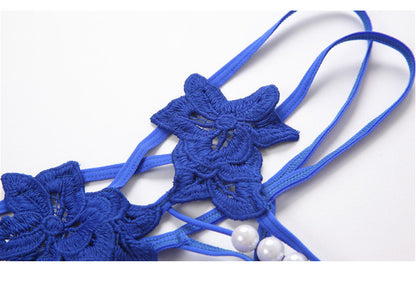 Lingerie Sexy String Femme Brodé