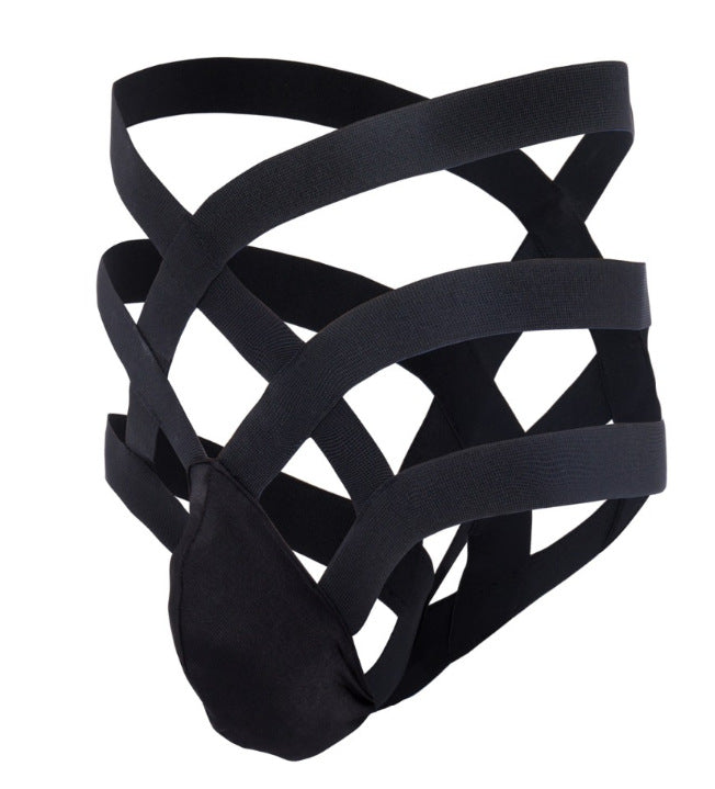 Sous-vêtements pour hommes à ceinture serrée, culotte creuse